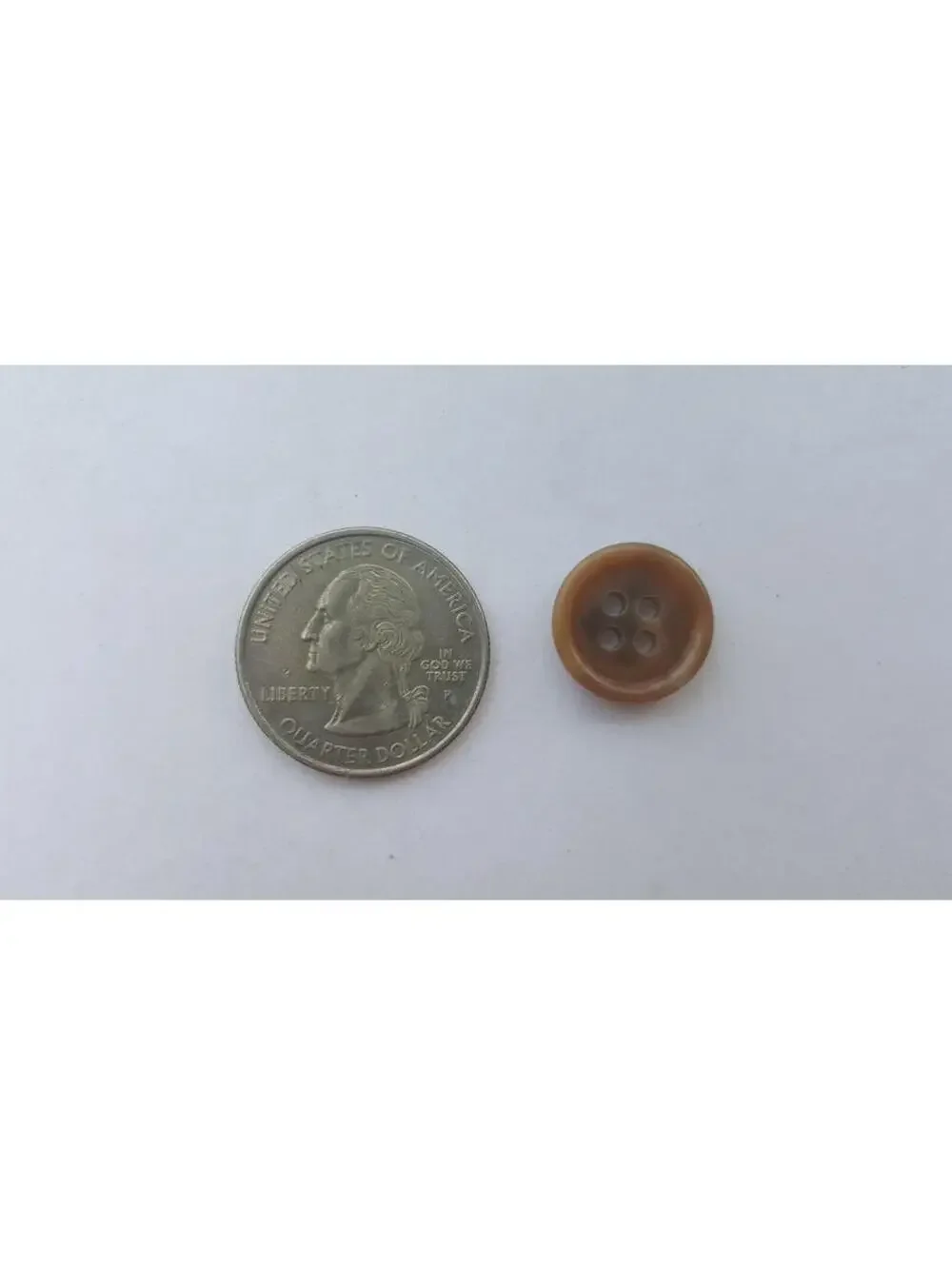 Camel Buttons, 4 Hole Sewing/Crafts Buttons 15mm - 24 Pieces (069)